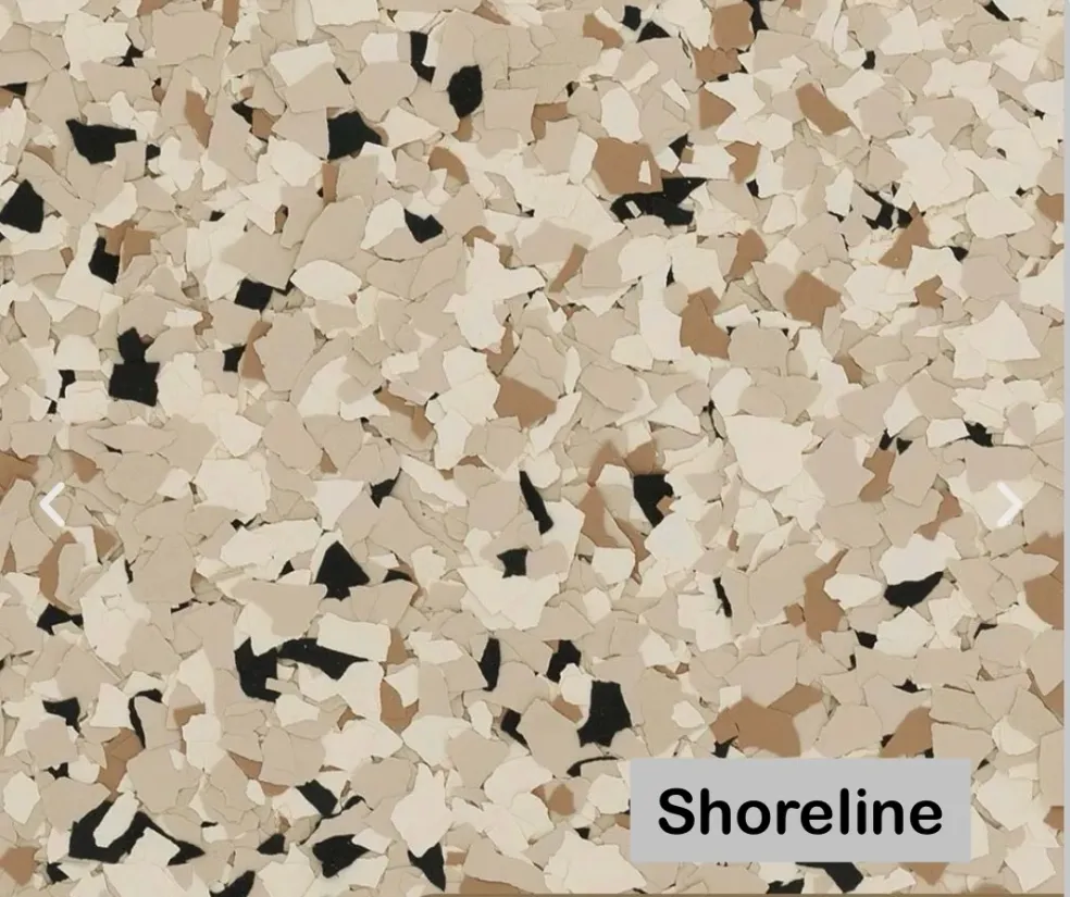 Shoreline flake color blend