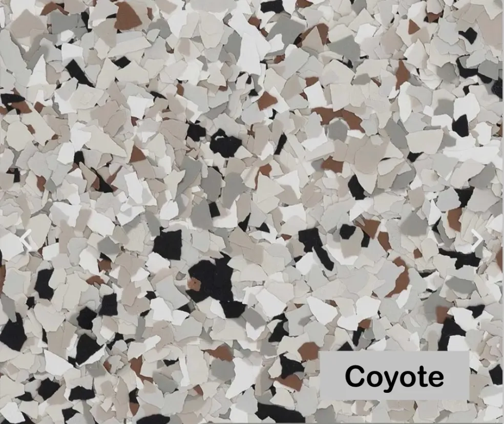 Coyote flake color blend